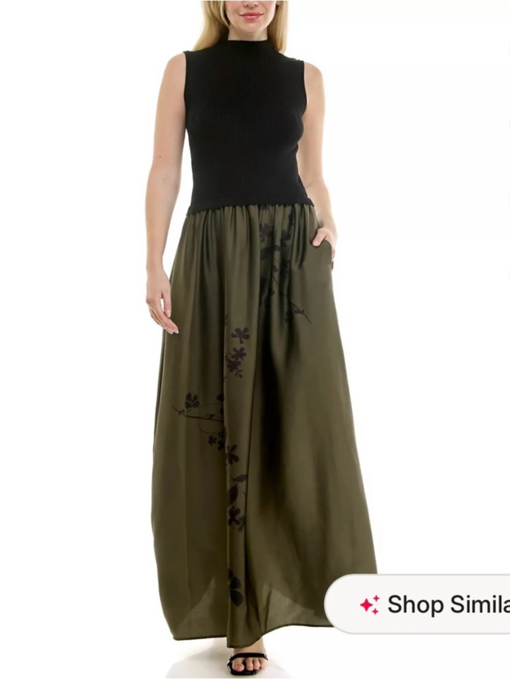 Taylor Women’s Two-in-One Layered Maxi Dress